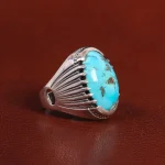 انگشتر فیروزه شجری مردانه کد 25959
