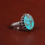 انگشتر فیروزه شجری مردانه کد 25974