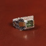 انگشتر زبرجد مردانه کد 25985