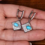 گوشواره فیروزه زنانه کد 25356