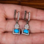 گوشواره فیروزه زنانه کد 25357