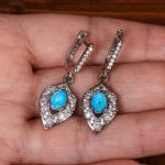 گوشواره فیروزه زنانه کد 25360