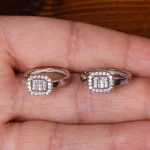 گوشواره نقره زنانه کد 25361