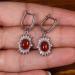 گوشواره عقیق زنانه کد 25367