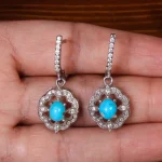 گوشواره فیروزه زنانه کد 25371