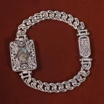 دستبند فیروزه مردانه کد 25449