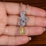 گردنبند اوپال زنانه کد 25463