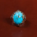 انگشتر فیروزه شجری مردانه کد 25473