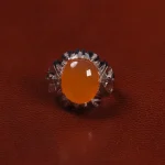 انگشتر عقیق مردانه کد 25478