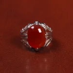 انگشتر عقیق مردانه کد 25483