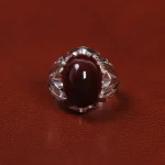 انگشتر عقیق مردانه کد 25493