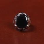 انگشتر عقیق جزع یمن مردانه کد 25498