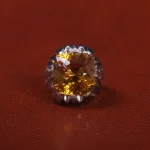 انگشتر سیترین مردانه کد 25505