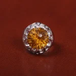 انگشتر سیترین مردانه کد 25507