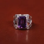 انگشتر آمیتیست مردانه کد 25511