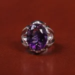 انگشتر آمیتیست مردانه کد 25513