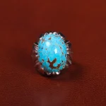 انگشتر فیروزه شجری مردانه کد 25548