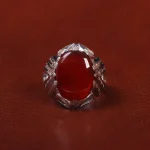 انگشتر عقیق مردانه کد 25571