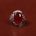 انگشتر عقیق مردانه کد 25572