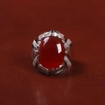 انگشتر عقیق مردانه کد 25573