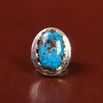 انگشتر فیروزه شجری مردانه کد 25576