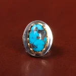 انگشتر فیروزه شجری مردانه کد 25582