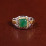 انگشتر زمرد مردانه کد 25616