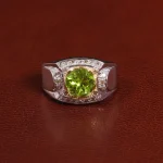 انگشتر زبرجد مردانه کد 25626