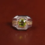 انگشتر زبرجد مردانه کد 25627