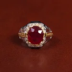 انگشتر یاقوت سرخ مردانه کد 25632