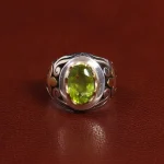 انگشتر زبرجد مردانه کد 25636