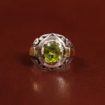 انگشتر زبرجد مردانه کد 25641