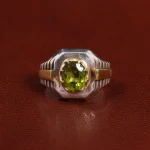 انگشتر زبرجد مردانه کد 25642