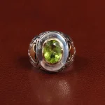 انگشتر زبرجد مردانه کد 25644