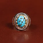 انگشتر فیروزه شجری مردانه کد 25683