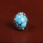 انگشتر فیروزه شجری مردانه کد 25724