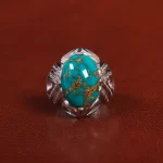 انگشتر فیروزه شجری مردانه کد 25728