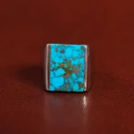 انگشتر فیروزه شجری مردانه کد 25730