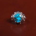 انگشتر فیروزه شجری مردانه کد 25759