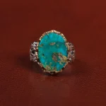 انگشتر فیروزه شجری مردانه کد 25774