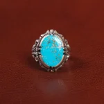 انگشتر فیروزه شجری مردانه کد 25784