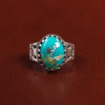انگشتر فیروزه شجری مردانه کد 25823