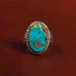 انگشتر فیروزه شجری مردانه کد 25829