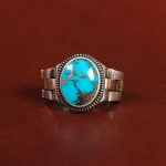 انگشتر فیروزه شجری مردانه کد 25836