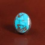 انگشتر فیروزه شجری مردانه کد 25857