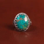 انگشتر فیروزه شجری مردانه کد 25858