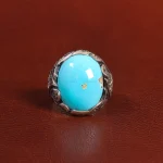 انگشتر فیروزه شجری مردانه کد 25871