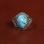 انگشتر فیروزه شجری مردانه کد 25881