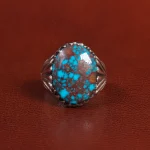 انگشتر فیروزه شجری مردانه کد 25887