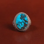 انگشتر فیروزه شجری مردانه کد 25888